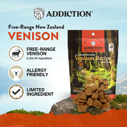 Addiction Venison Hypoallergenic Dog Treats