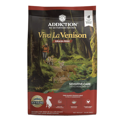Addiction Venison Grain-Free Dry Dog Food